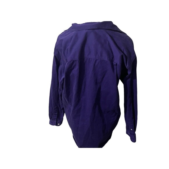 Vintage 90s Disney Store Women’s Purple Button Up Long Sleeve 7 Dwarfs Sz Large - Picture 3 of 16